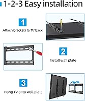 Vista 9 de Tilt TV Wall Mount Fits 16-24" Studs, Holds 37-82" TVs up to 132 lbs, Max VESA 600x400mm - by USX STAR