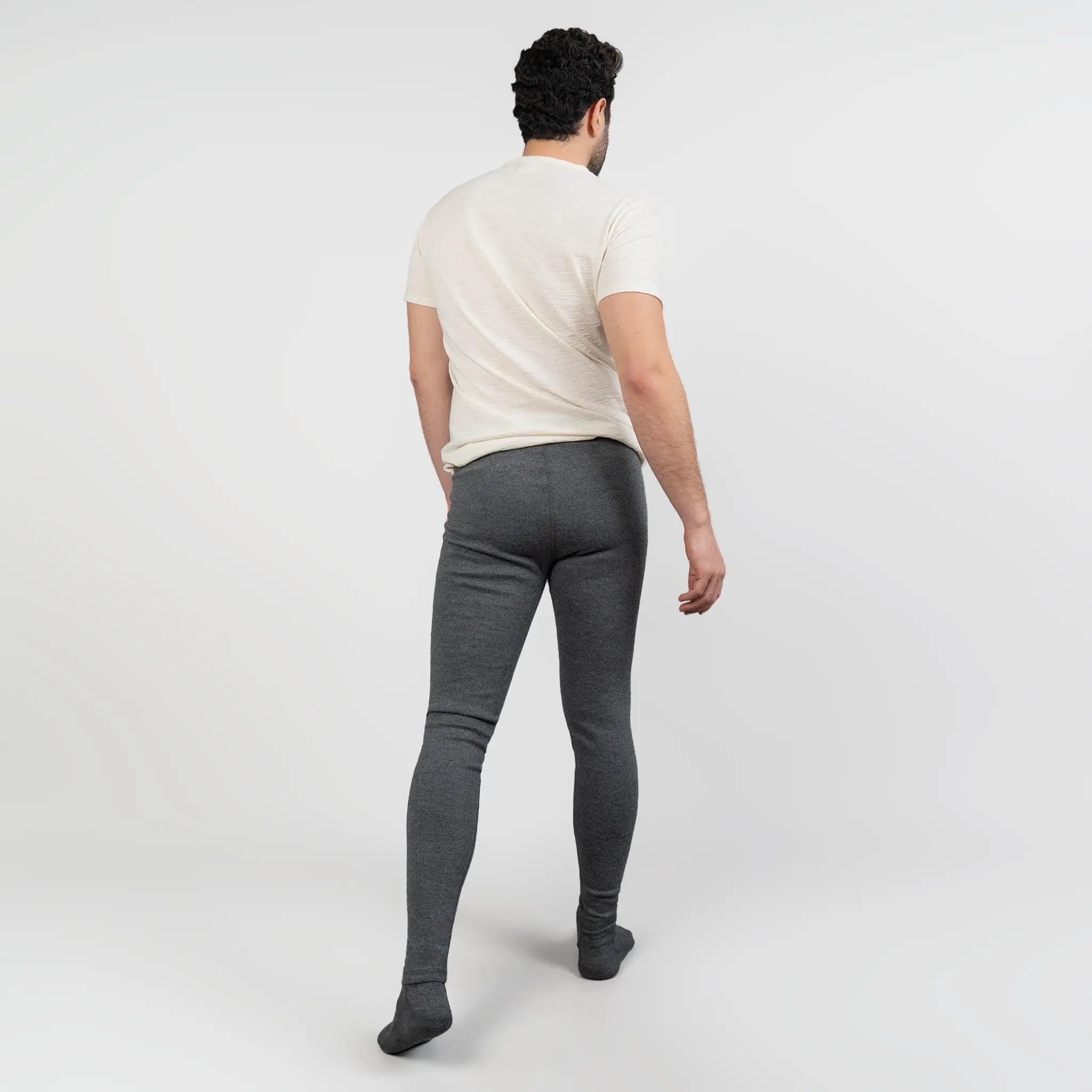 Leggings de lana de alpaca para hombre: peso medio 420