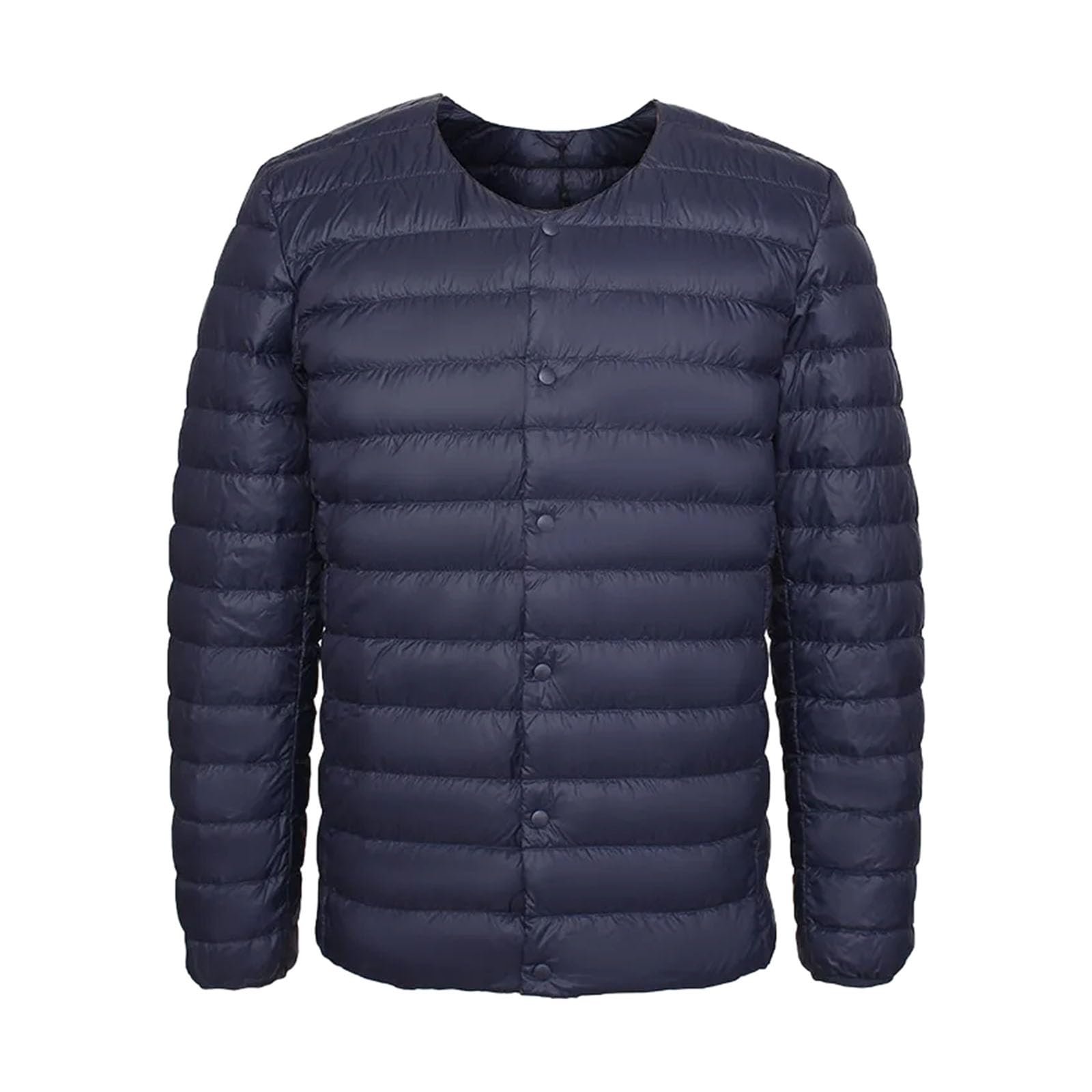 Doudoune homme duvet de canard blanc premium fine veste col ajustable V