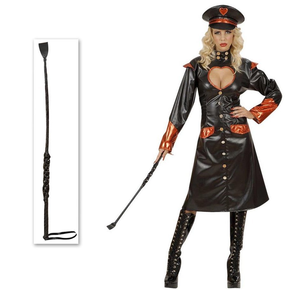 kleine mistress mit peitsche NET TOYS Domina Peitsche Rocker Gerte Biker Klatsche Knute Kostüm Zubehör  Fasching Karneval: Amazon.de: Spielzeug