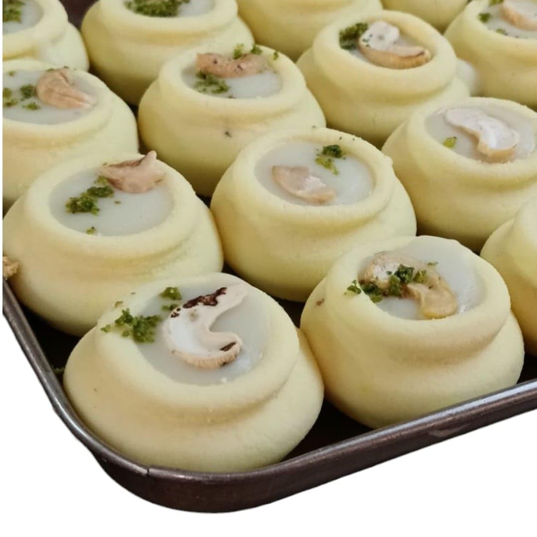 BANGLARMISTI Ghada Sandesh - Bengali Sweet, Preservative-Free, Soft and Creamy, delicious Mithai, Deliver Directly From Kolkata, 8pcs Pack 1