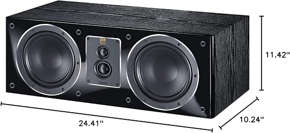 Magnat Signature Center 53 180W 3-Way Bass Reflex Speaker, Black