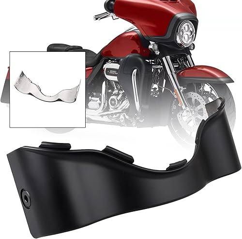 SHMT - Falda de carenado de murciélago exterior negro mate para Harley Electra Glide Street Glide Ultra Limited FLHXSE FLH FLHX FLHT FLHXS FLHTK