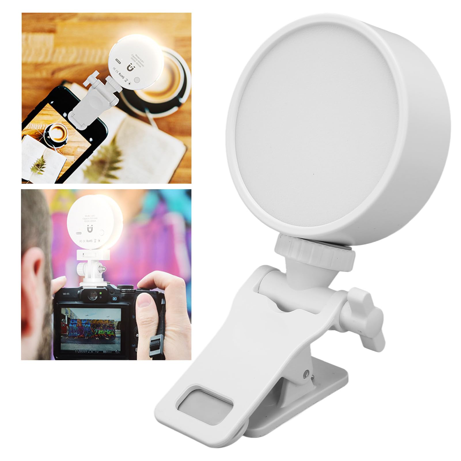 Lampada Da Toeletta LED Ricaricabile Senza Fili | Specchio Con Luce Dimmerabile E Temperatura Regolabile | Base Magnetica 360° | Batteria 3000 MAh | Portatile Per Trucco Luce Specchio