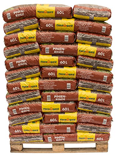 Floragard Mulch Pinienrinde 15-25 mm 39 x 60 L auf Palette, mittlere Struktur