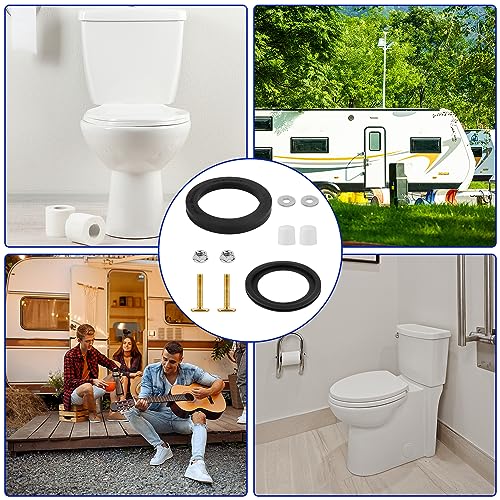 Image of BOXOB 10pcs RV Toilet Seal Kit, 385311652 & 385311658 RV Toilet RV Toilet Gasket Replacement for Dometic 300 /310 /320 RV Toilet