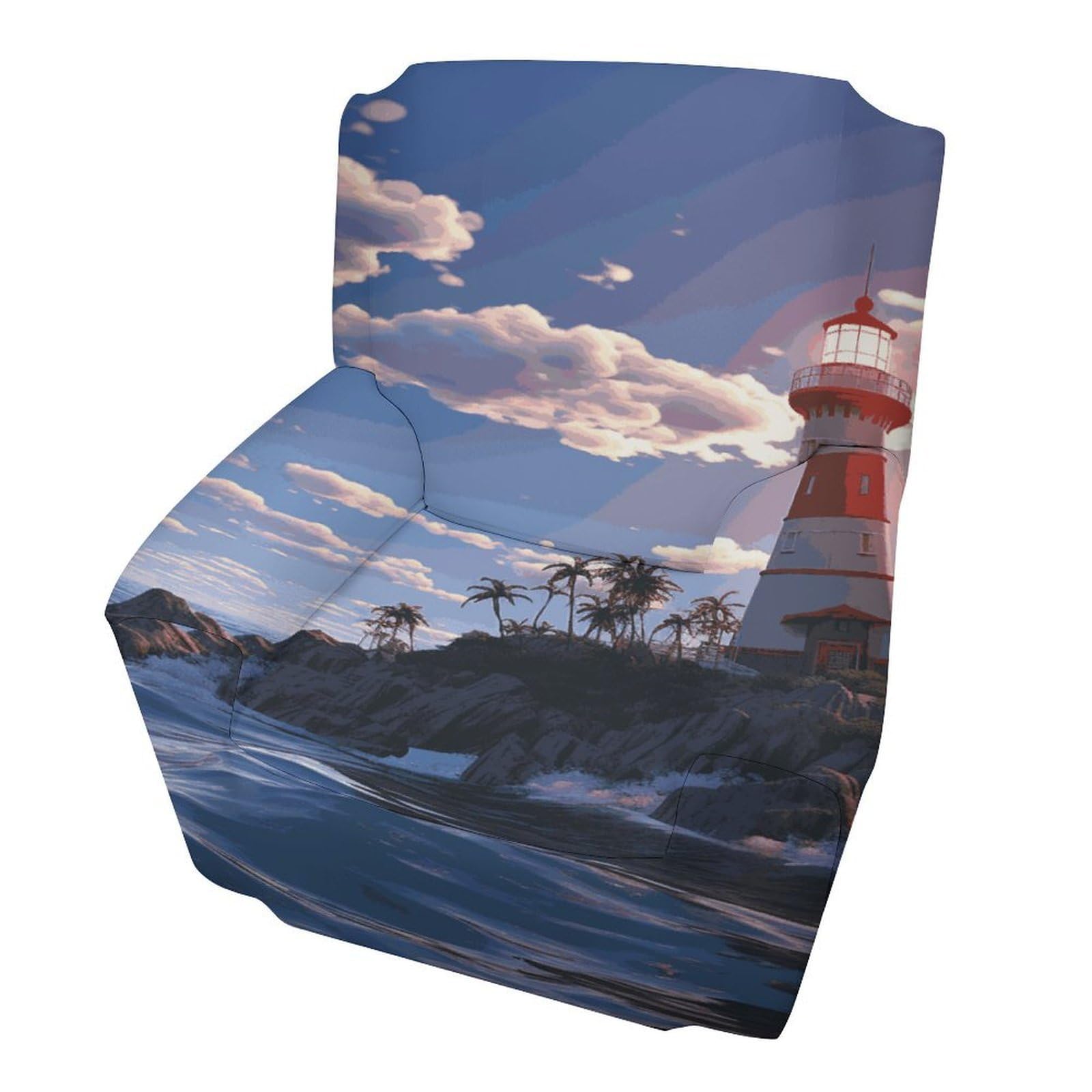 Fekiloot Style Navigation Lighthouse Couch Cover Sofa Cover Sofa Slipcover