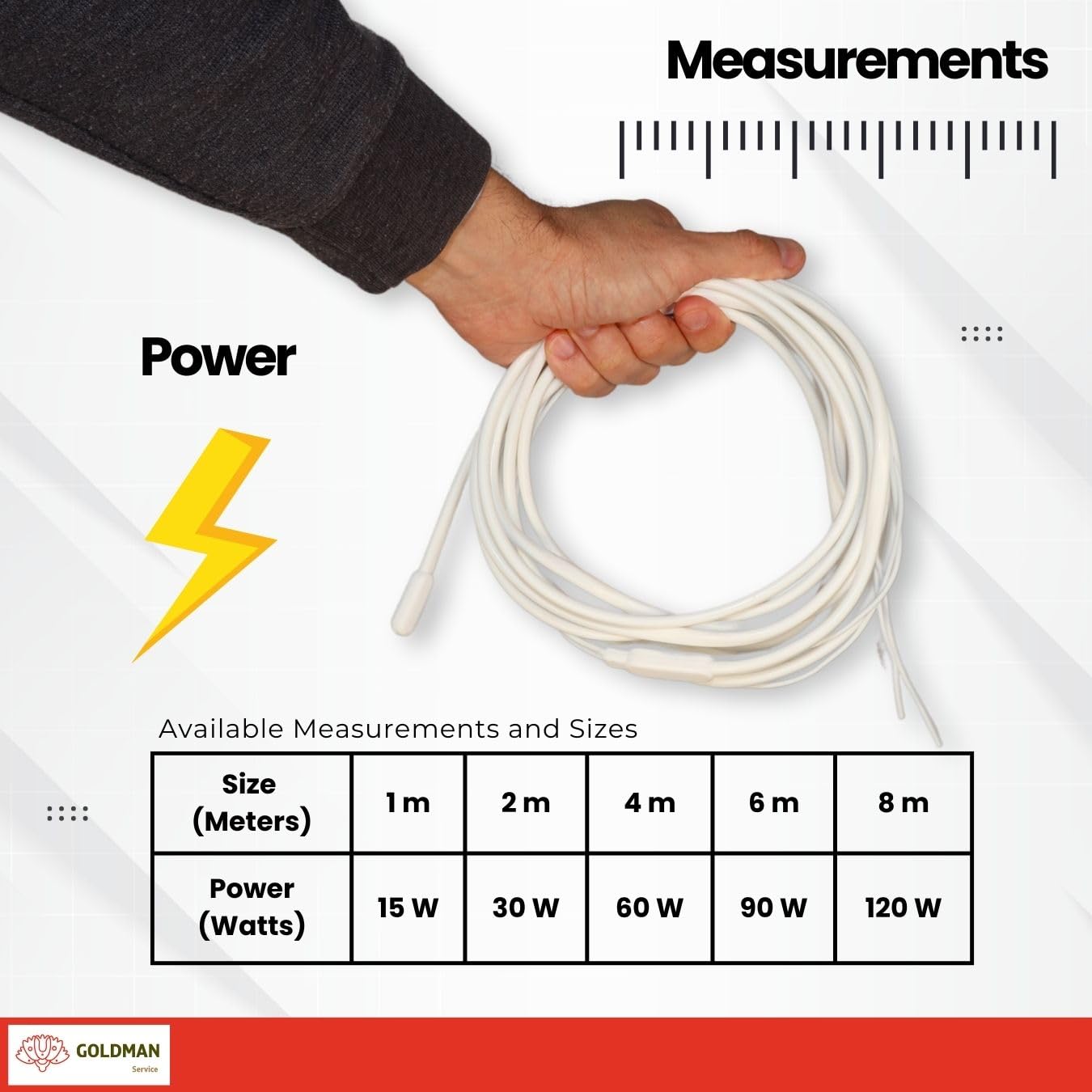 GOLDMAN SERVICE, White, 6m 90w - Image 3