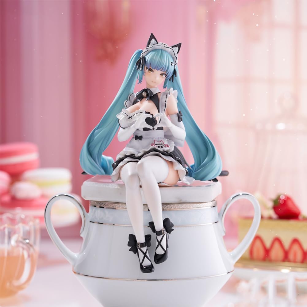 Prywatna figurka siedząca pozycja NIKKE figurka urocza pokojówka strój styl anime PCW model kolekcjonerska statuetka dekoracja domu prezenty 15 cm