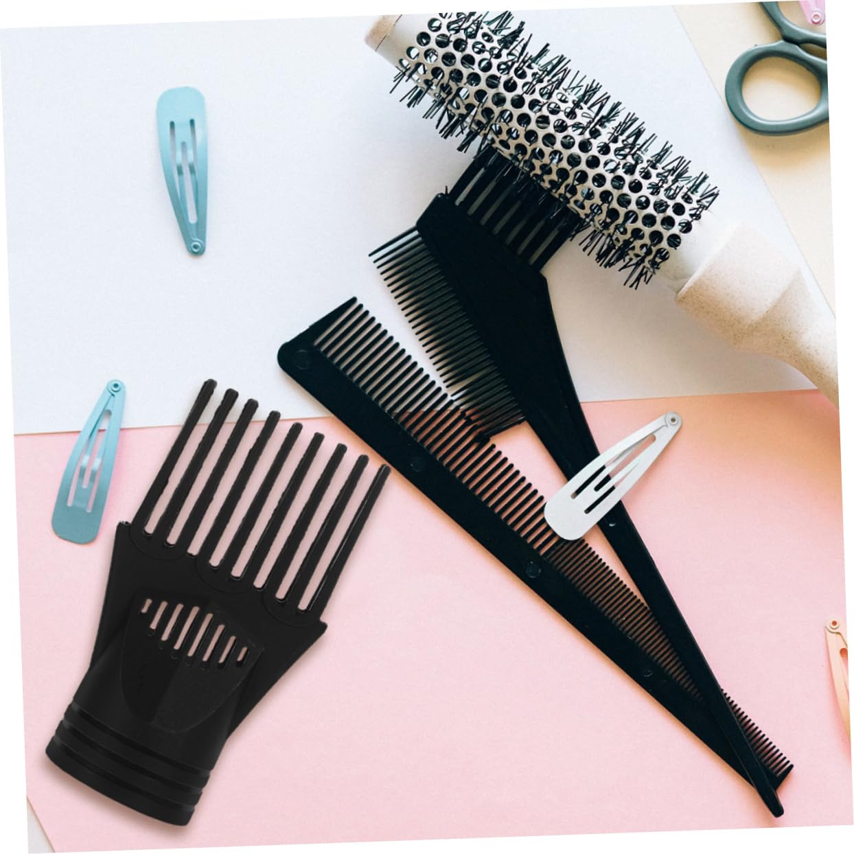 Pettine Ugello per Asciugacapelli 10 Pezzi, Accessorio per Styling Chioma, Ricambio Resistente in Plastica, per Uso Domestico e Professionale, Leggero e Portatile per Viaggi
