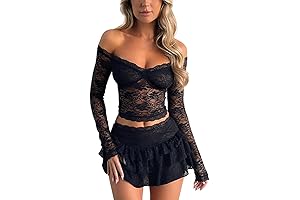 2-Piece Lace Skirt Sets - Sexy Clubwear for Women