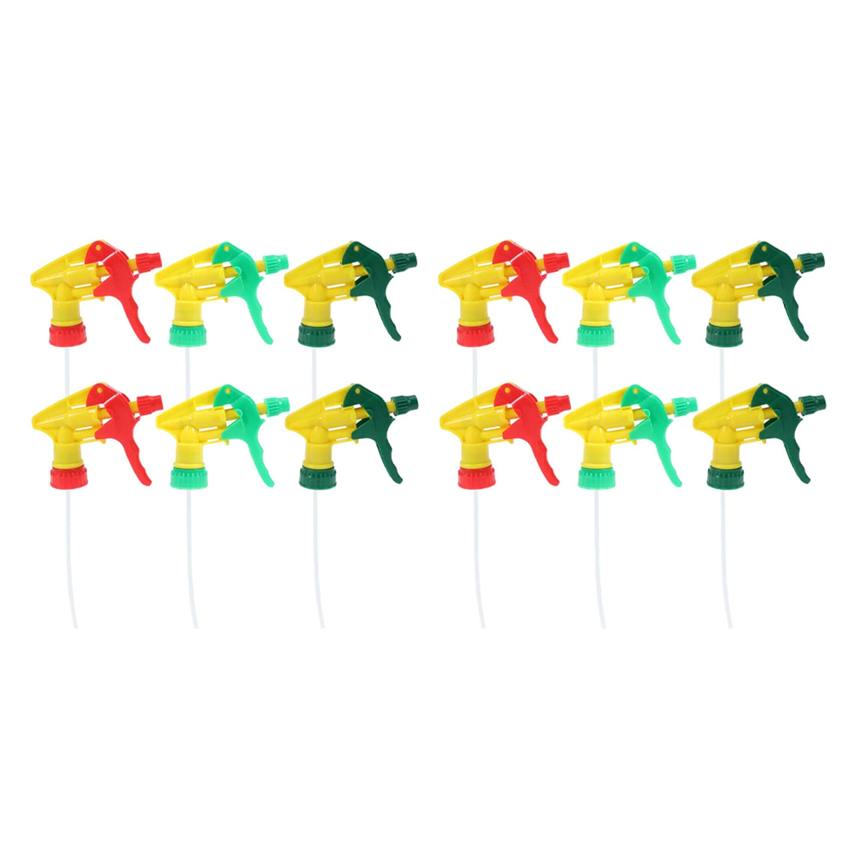 Wesafrae Light 12 Pcs Heavy Duty Chemical Trigger Sprayer Bottle Nozzle Head