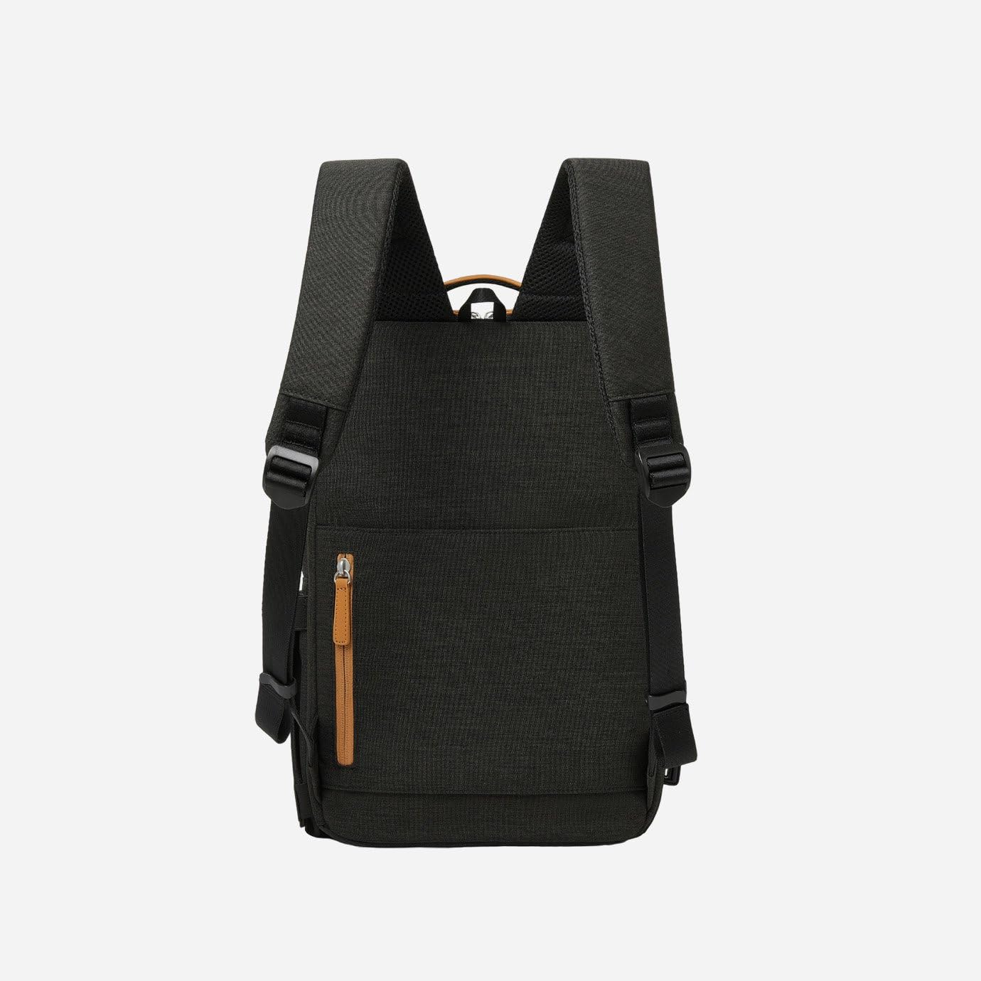 Nordace Siena Pro 13 Smart Backpack - Zaino per laptop da 13,3", zaino quotidiano da 15 l, per viaggi, tutti i giorni o lavoro, Nero-marrone., Normal, Zaini Daypack