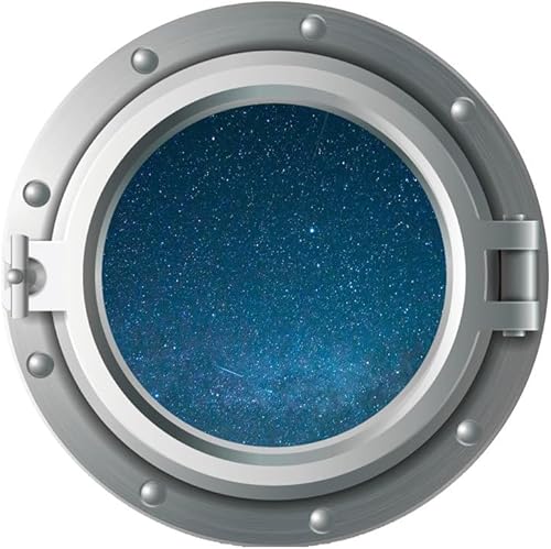 SAFIGLE Vinilo mural de pared de avión de ojo de buey removible, calcomanías de pared extraíbles para decoración de habitación de niños, decoración