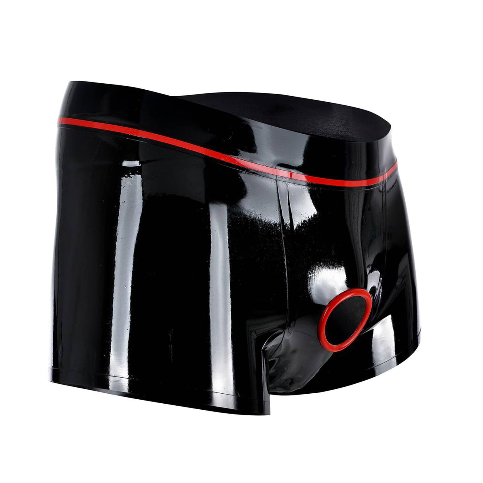 Caleçon en Latex à la Mode pour Hommes,sous Vêtements en Latex avec Trou pour Pénis,Culottes en Latex pour Hommes Costume de Cosplay Vêtements de Club