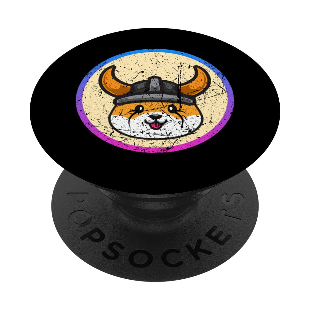 Amazon.com: Floki Inu Coin Vintage Retro Logo Crypto Currency PopSockets  Swappable PopGrip : Cell Phones & Accessories