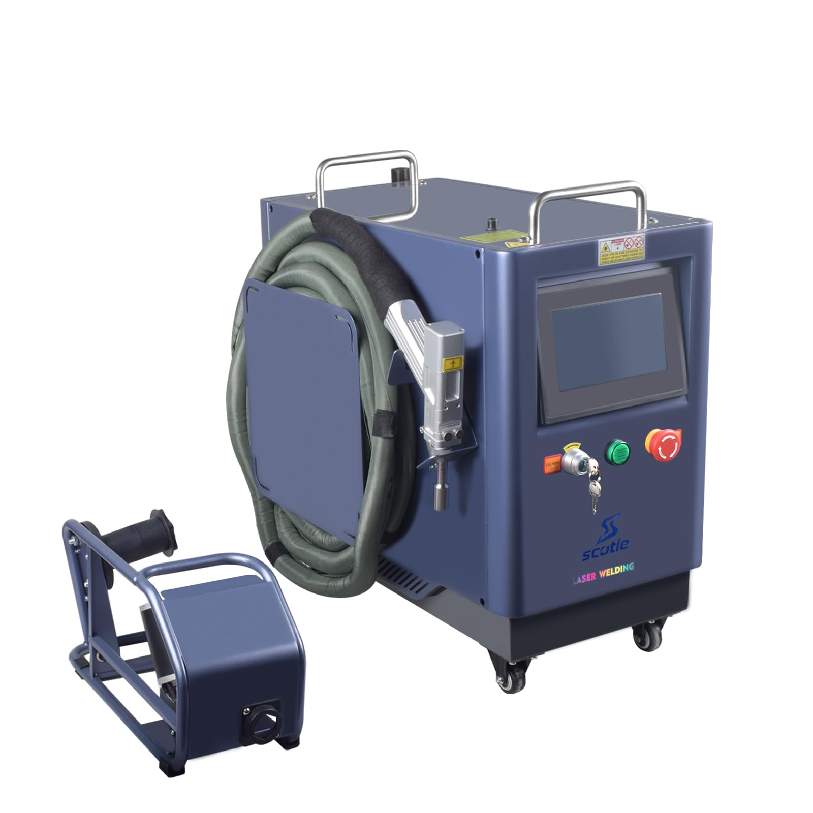 Máquina de Soldadura por Láser con Refrigeración por Aire 1500W 4 en 1 para Soldadura, Limpieza, Corte y Soldering de Fibra, Máquina de Soldadura Portátil para Todo Tipo de Metales Industrial