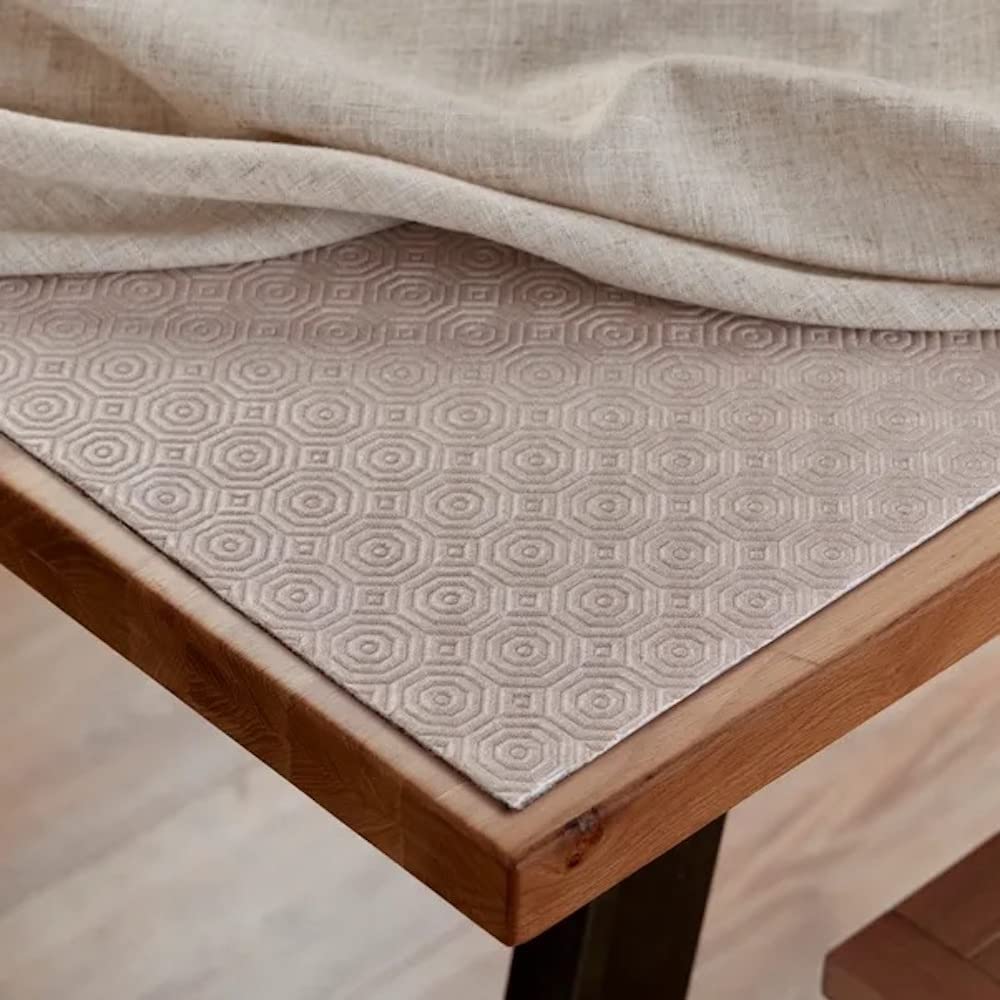 Table Protector for dining room tables BEIGE ALL SHAPES (120x120.cm) โ image 1
