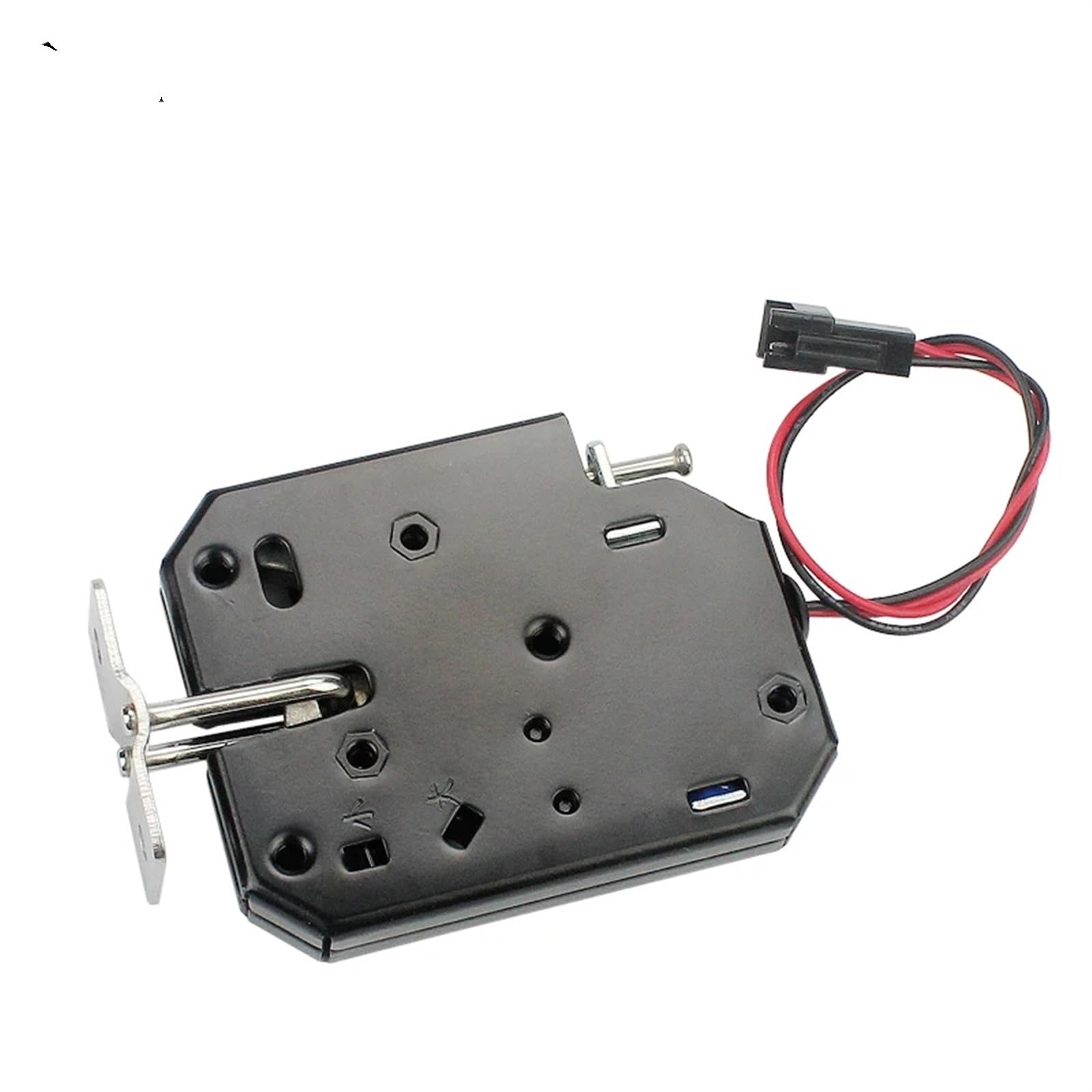 5 szt. DC 12 V mały zamek elektromagnetyczny automatyczny automat elektryczny zamek sterujący mini drzwi szafki elektroniczny zamek do drzwi (5 szt. - 4 zamki druciane)
