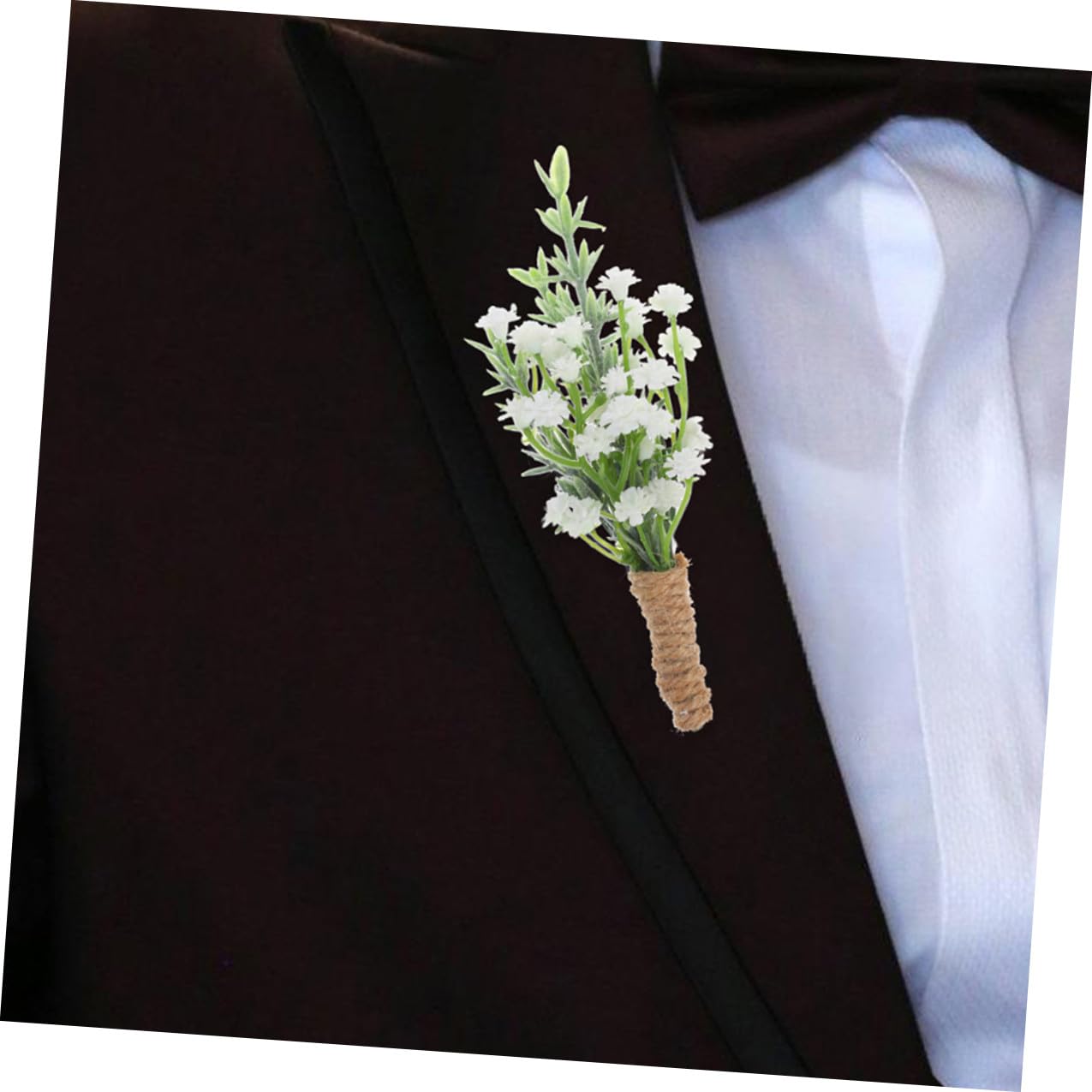 Künstliche Ansteckblume 10 Stück aus Pp mit Sicherer Nadel für Herren
