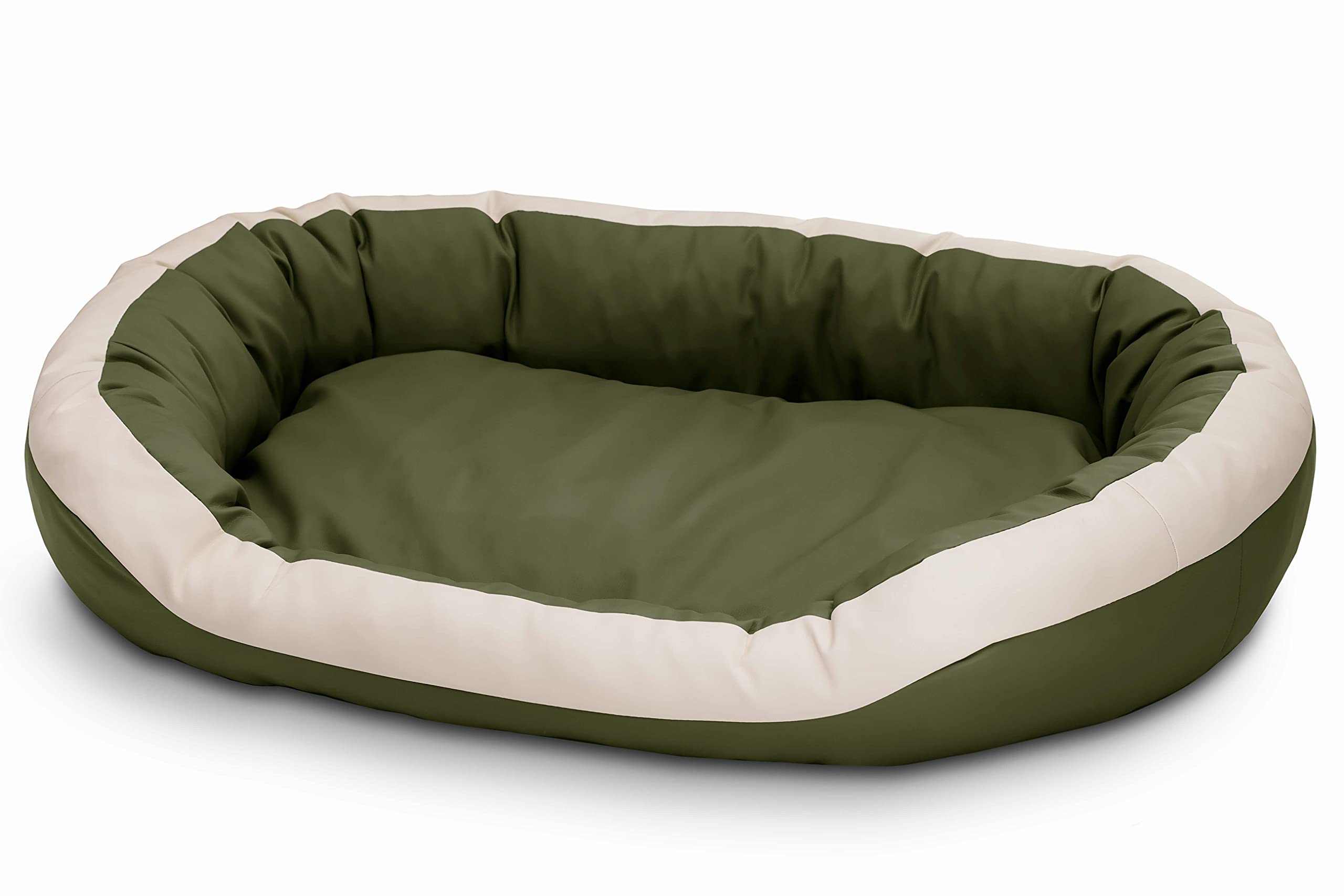 Cama para perros de cuero ecológico, suave para perros medianos y grandes, cama mullida para perros, sofá Luxus XL/XXL