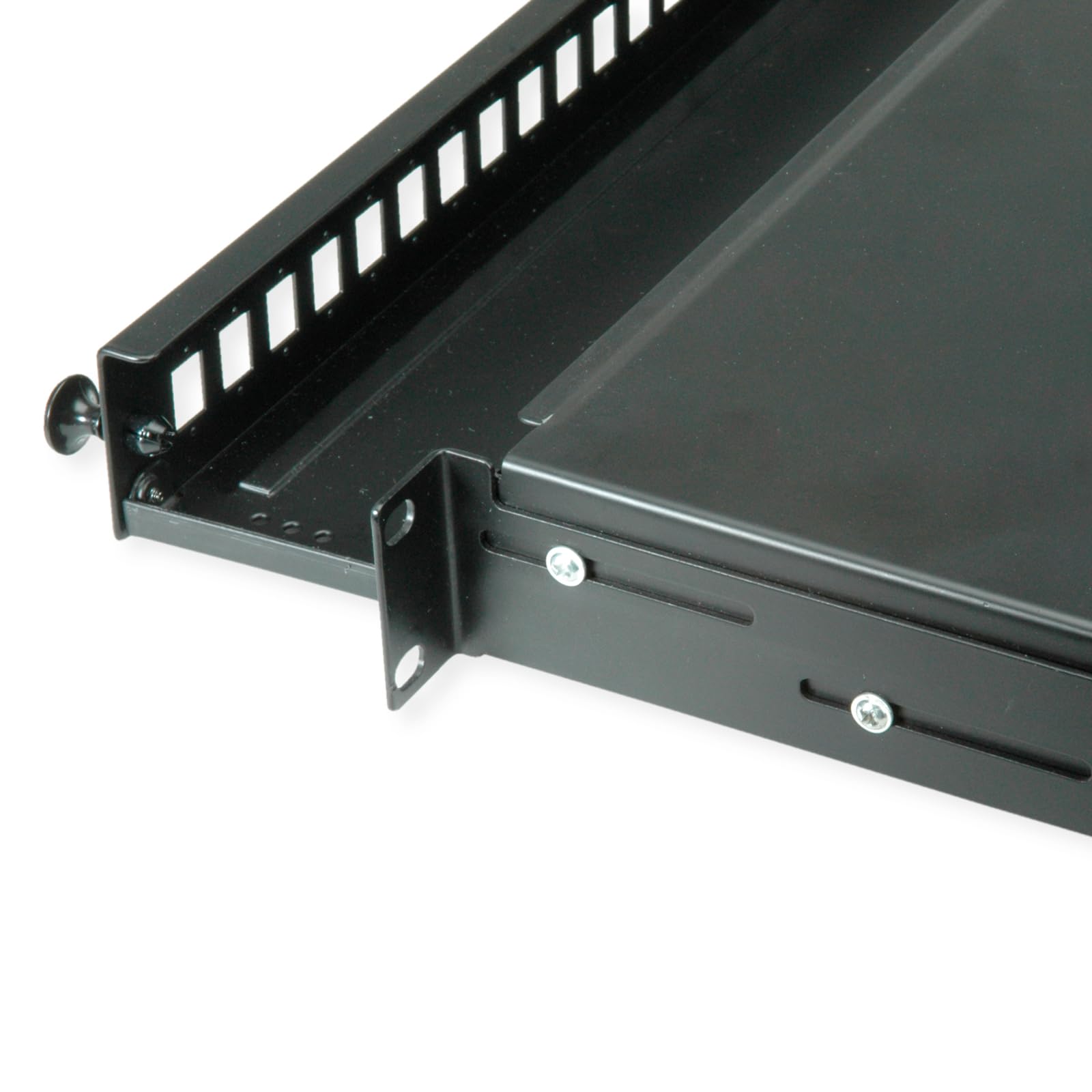 VALUE 19"-Spleißbox leer 1 HE, ausziehbar, 24x SC SX/LC DX