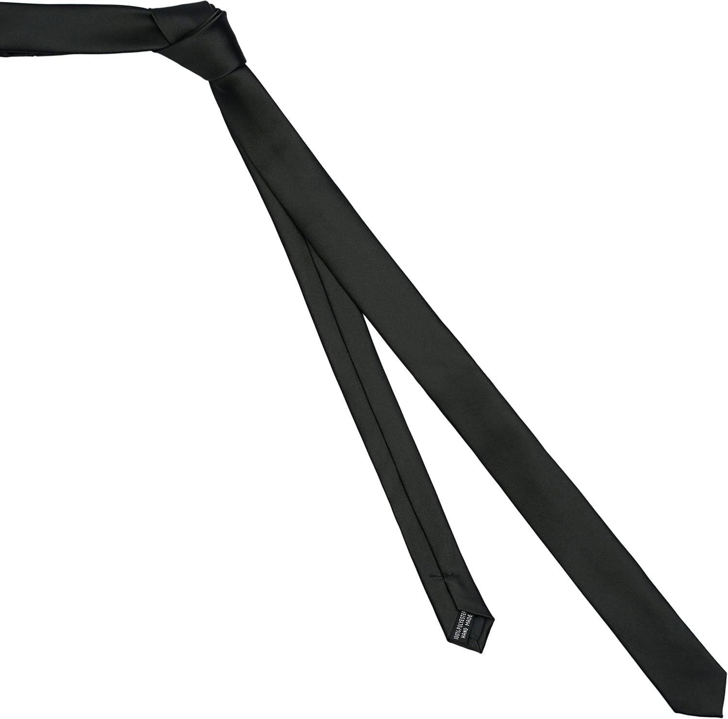 BELLUNO 1.5 inch Super Skinny Ties for Men, Solid Slim Retro Ties, Basic Colors Ultra Thin Ties, Pack of 4 or 2 - Image 4