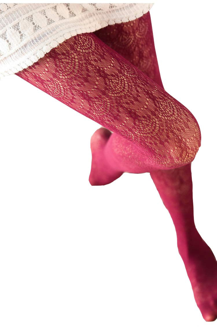 Venbond Women's Lace Tight Jacquard Pantyhose High Wasit Lace Stocking