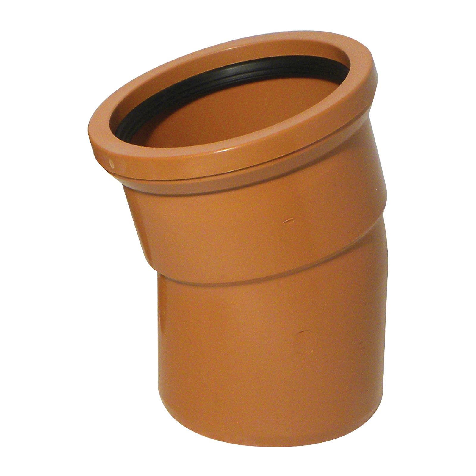 15° Bend (Single Socket) 110mm Underground Drainage Pipe Fittings Bend Trap Gulley Socket Grid Coupler