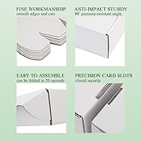 Vista 5 de Cajas de envío pequeñas de 9 x 6 x 2 pulgadas (paquete de 25) – Cajas de cartón corrugado blancas resistentes para pequeñas empresas, comercio