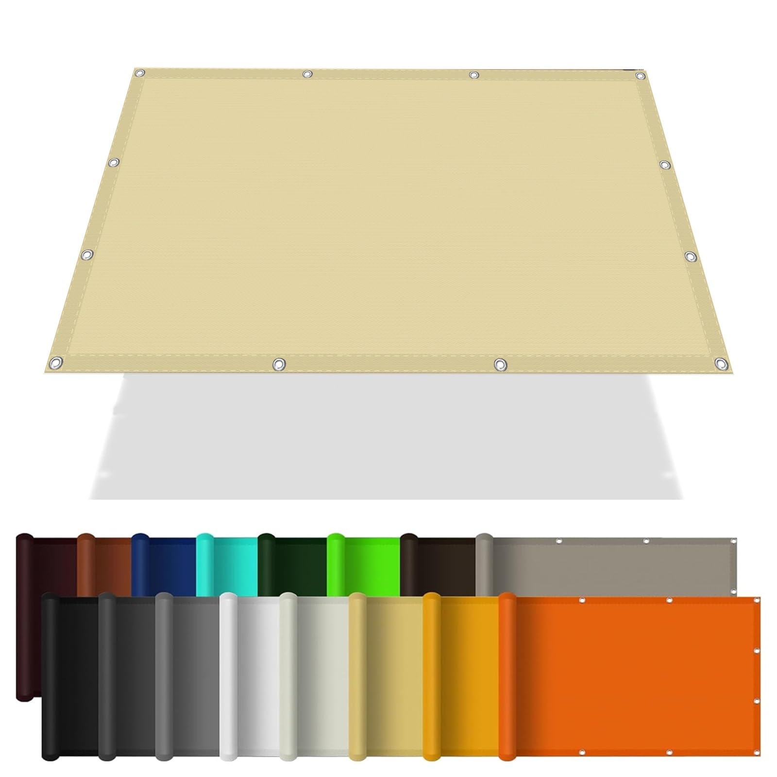 Voile d'ombrage 3x4m imperméable pour bloquer la chaleur du patio et pergola