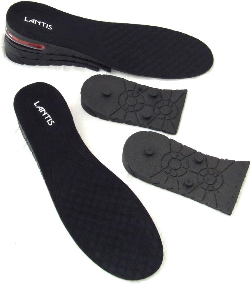 Height Increase Shoes Pad Comfortable Air Cushion Insole 3layer Easy Inserts Lift *Approx.1.2 to 2.8in