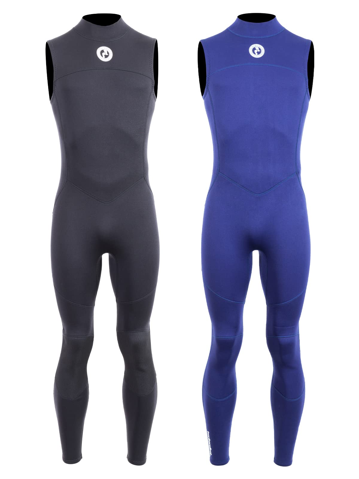 Two Bare Feet Mens Thunderclap 2.5mm Sleeveless Neoprene Wetsuit for Swimming/Surfing/Watersports (XX-Large, Black)