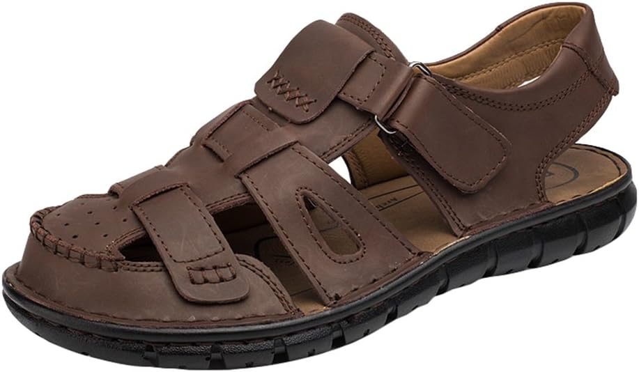 AGOWOO Men's Fisherman Sandles Hiking Beach Close Toe Sandals
