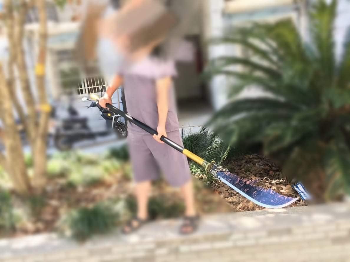 LOONGSWORD Handmade Guan Gong Dao – 68” High Carbon Steel Blade, Kwan Dao Martial Arts Sword with Black Leather Scabbard, Longquan Chinese Wushu Practice and Display Sword