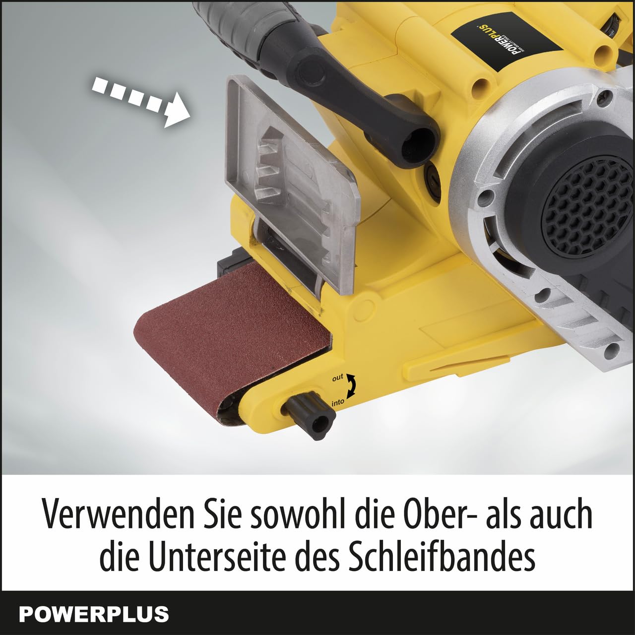 POWERPLUS POWX0460 Ponceuse à Bande 950W - Outil Pro Pour Ponçage Puissant Et Rapide