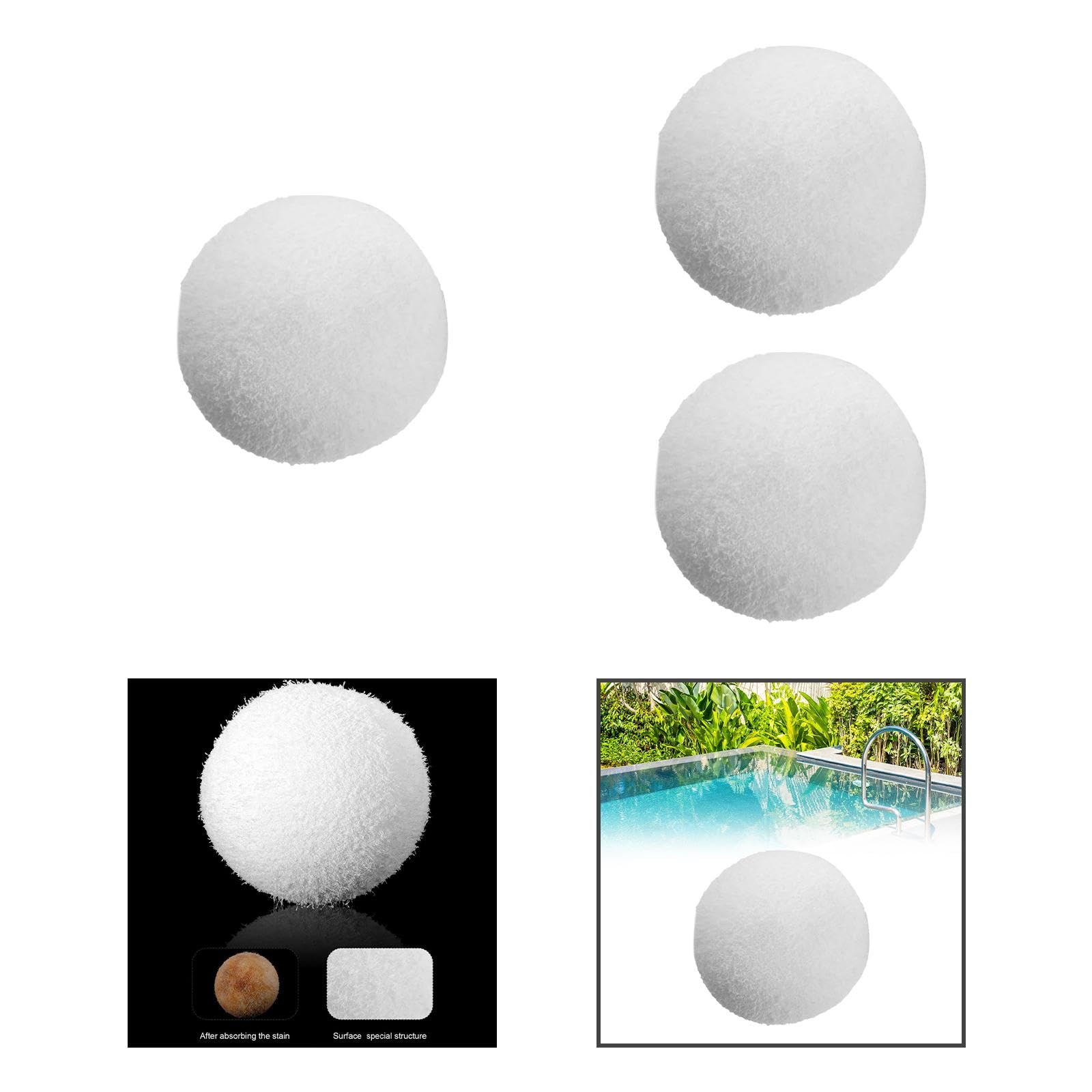 Enakshi® Pool Scum Absorber Washable Bathtub White Reusable Swimming Pool Filter Ball 1x|Home & Garden | Yard, Garden & Outdoor Living | Pools & Spas | Spas & Hot Tubs-picture-14