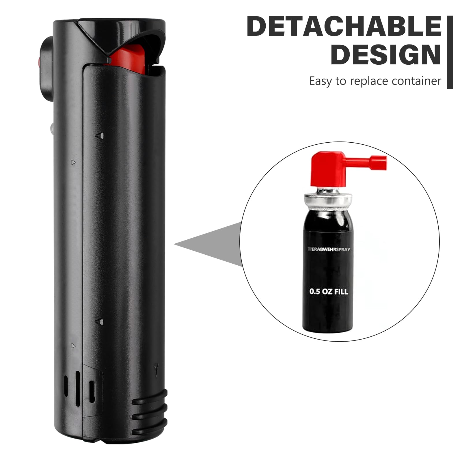 Alarme De Sécurité Personnelle Rechargeable pour Femmes, Hommes et Personnes Âgées - Alarme De Poche Anti-Agression (Noir)