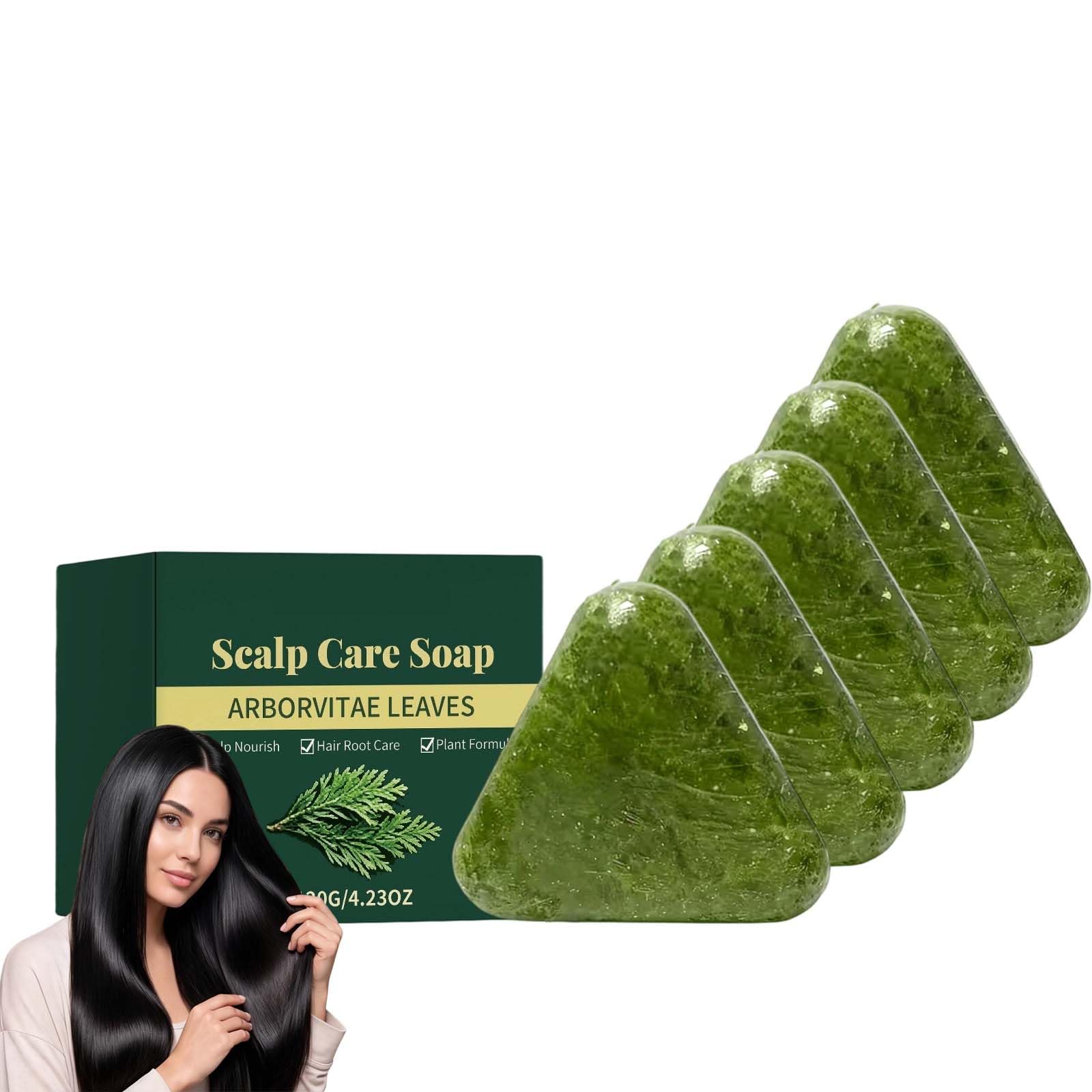 Nature Triangle Shampoo-Bar Frauen, Haarseife – glattes, frizzfreies (5PCS)