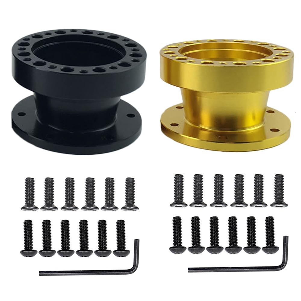 Entretoise d'adaptateur de volant Kacepar, entretoise d'adaptateur de volant en alliage d'aluminium noir, or