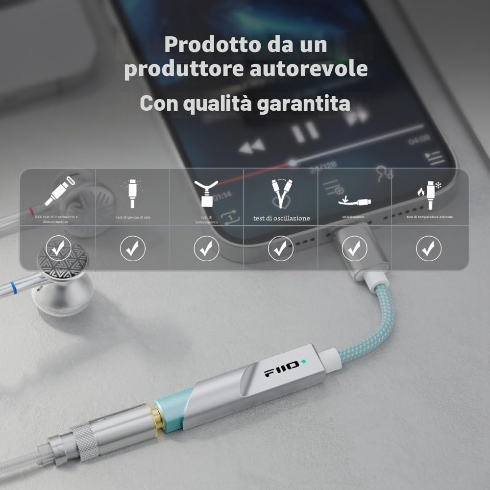 FiiO KA11 USB-C DAC e Amp Dongle Nero