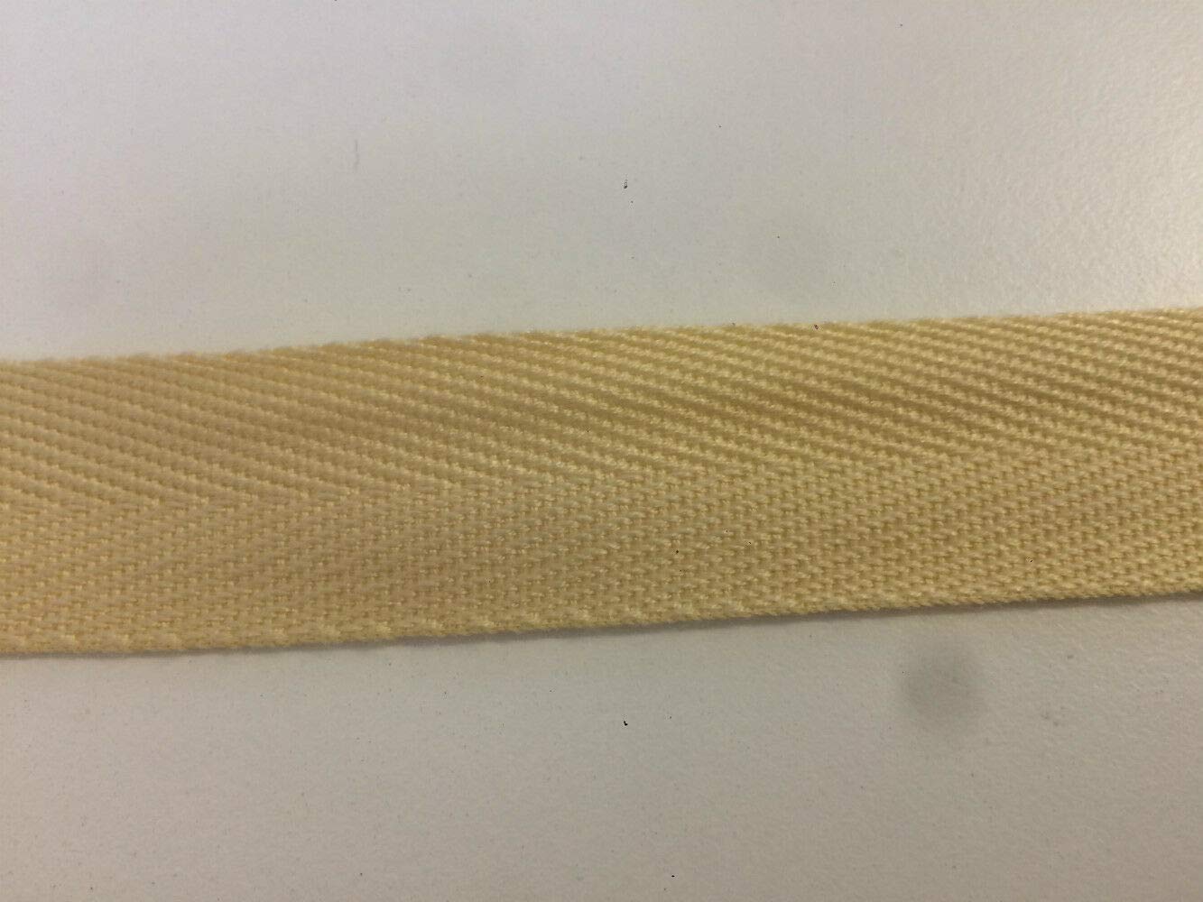 Nova Cotton Bunting Tape Ecru Cotton Blend Binding Apron Herringbone Twill Webbing Tape Sew Strap 38Mm Wide- 20 Metres