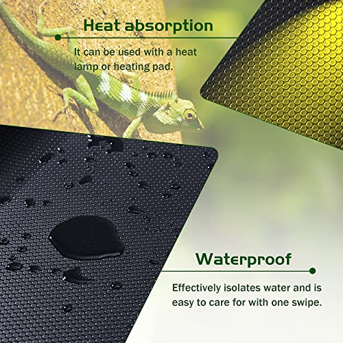 Kunbeien Bearded Dragon Tank Accessories,Reptile Substrate For Terrarium,Reptile Terrarium Liner Bedding,Durable And Dirt Resistant Reptile Carpet,Suitable For Gecko,Tortoise,Snake, 17.5X79 Inches #TOP3