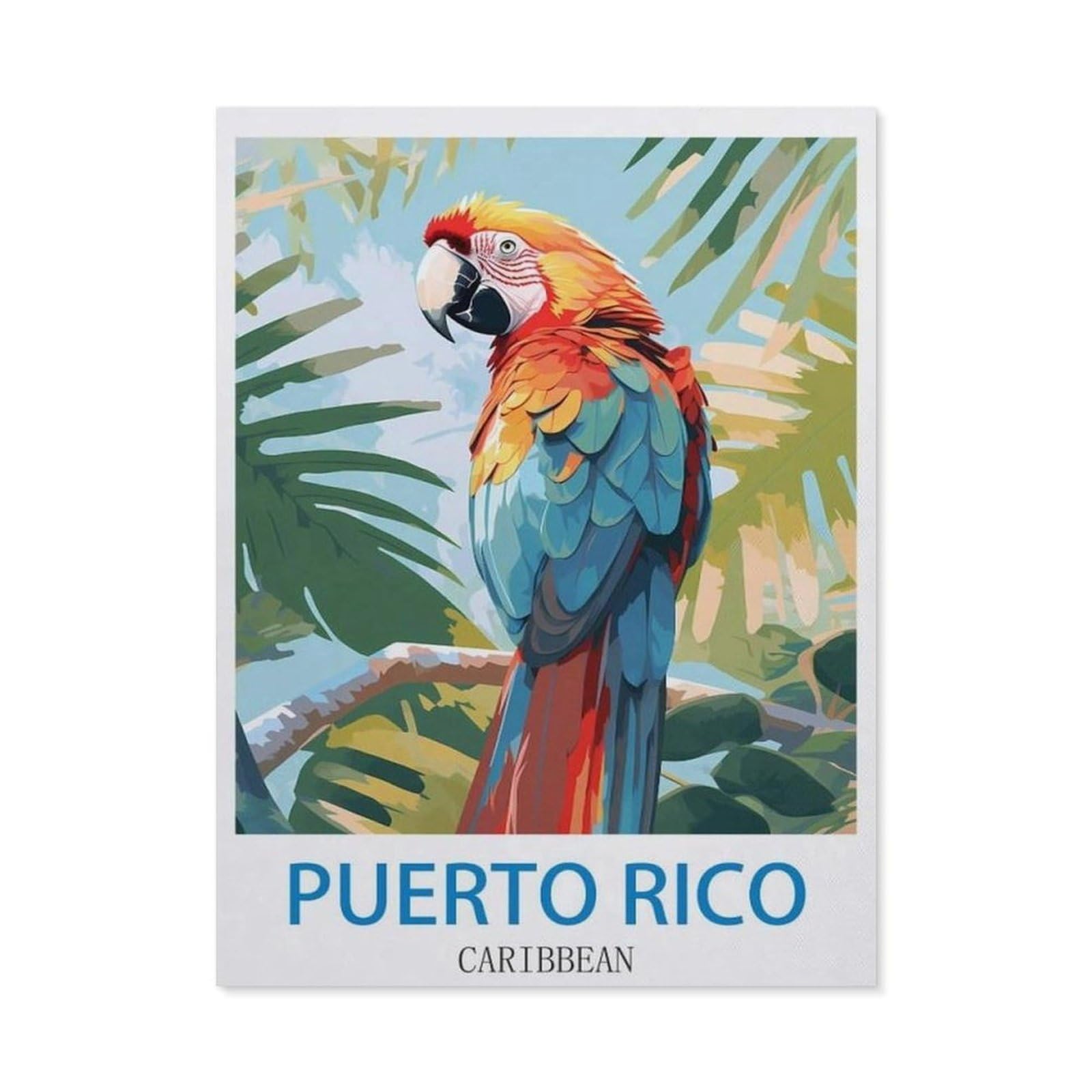 BEAYODKP Diamond Painting Kits for Adults and Kids，Puerto Rico Caribbean，Full Drill Round Rhinestone Paint with Diamonds（50 x 60 cm/19.68 x 23.62 inches）-CL6