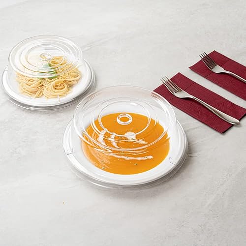 Miniatura 10 de Restaurantware Cater Tek - Tapa para Plato de Policarbonato de 10.2 Pulgadas, 1 Cubierta de Platos Irrompible - Lavable en Lavavajillas, Resiste