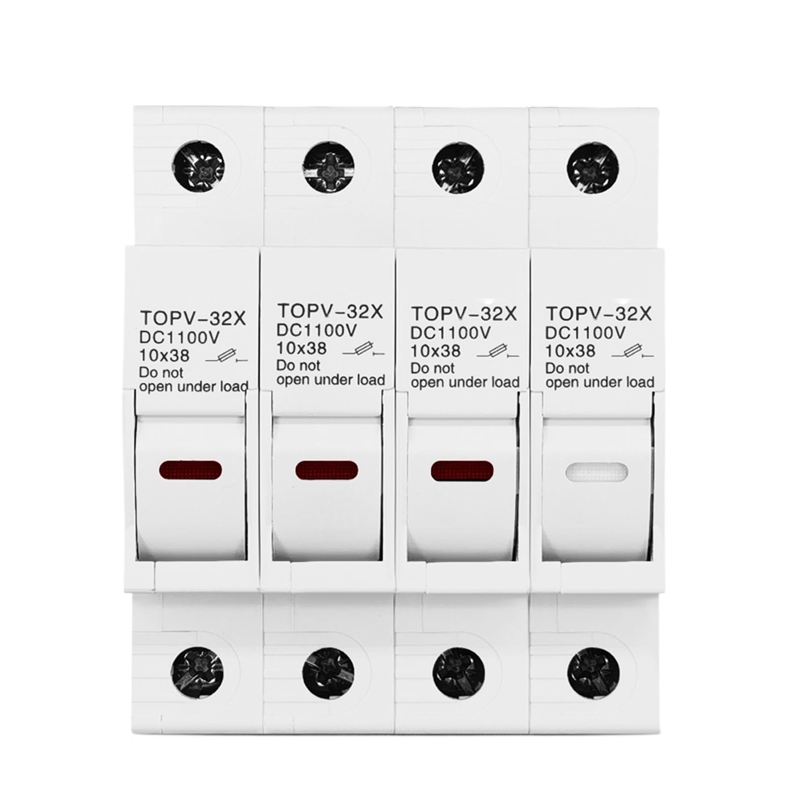 TOPV-32X 4P 1100 V DC Portafusibile 10 * 38mm Ad Alta Tensione Solare PV TOPV-32 Base Sistema Fotovoltaico Protezione di Protezione PV LED