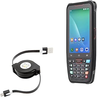 BoxWave Cable Compatible with Bisofice Barcode Scanner Support (4 in) - miniSync, Retractable, Portable Sync Cable