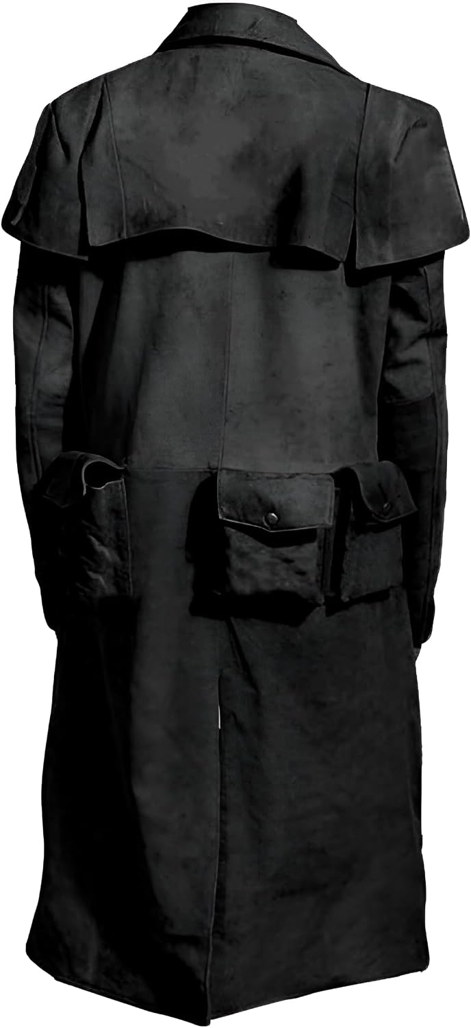 Amazon.com: Men’s New Vegas A7 NCR Veteran Ranger Suede Duster Coat ...