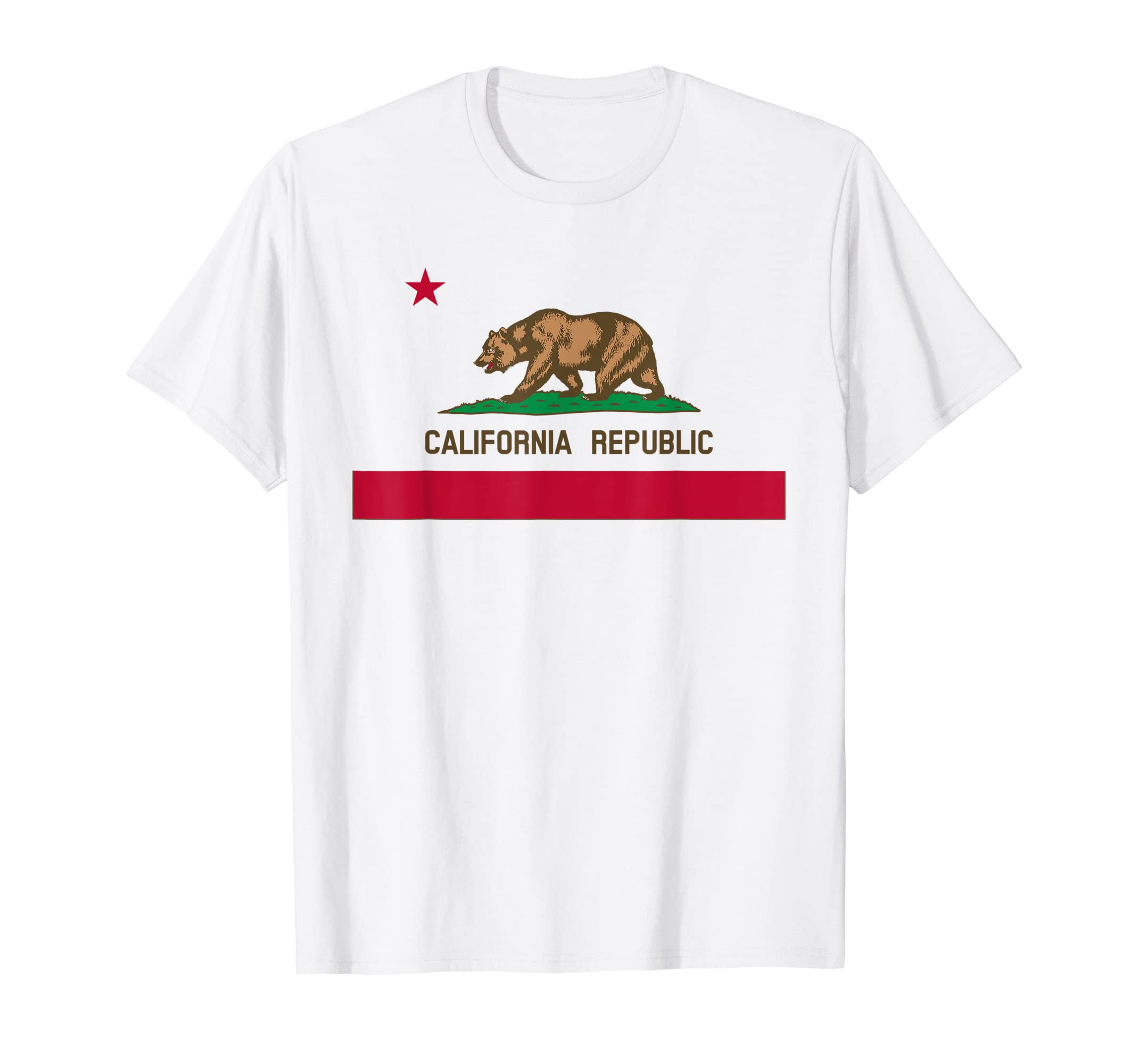California State Flag Apparel Co.California Flag Republic Patriotic CA Golden State Bear T-ShirtOEKO-TEX STANDARD 100