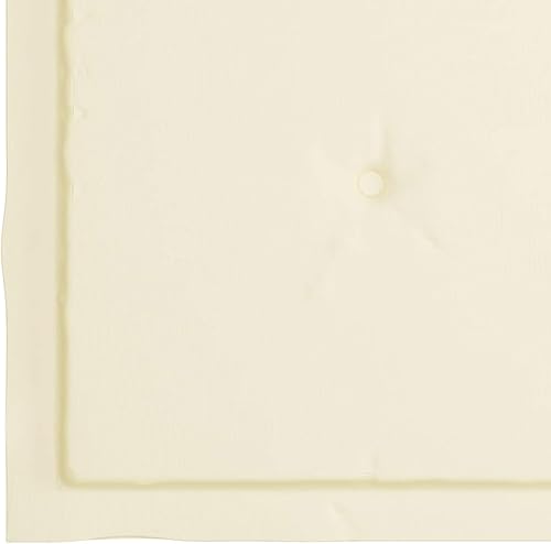 Miniatura 5 de Tidyard 6 cojines para sillas de jardín, cojines de tela para sillas de patio, color crema para muebles de exterior, 19.7 x 19.7 x 1.2 pulgadas